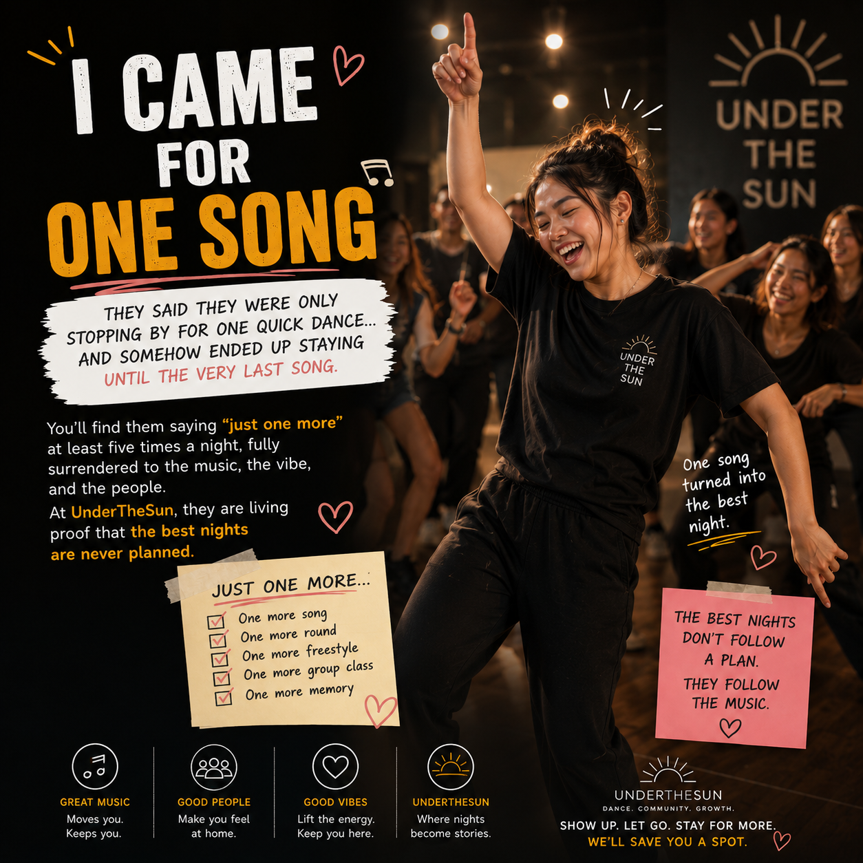 The “I Came for One Song” Dancer